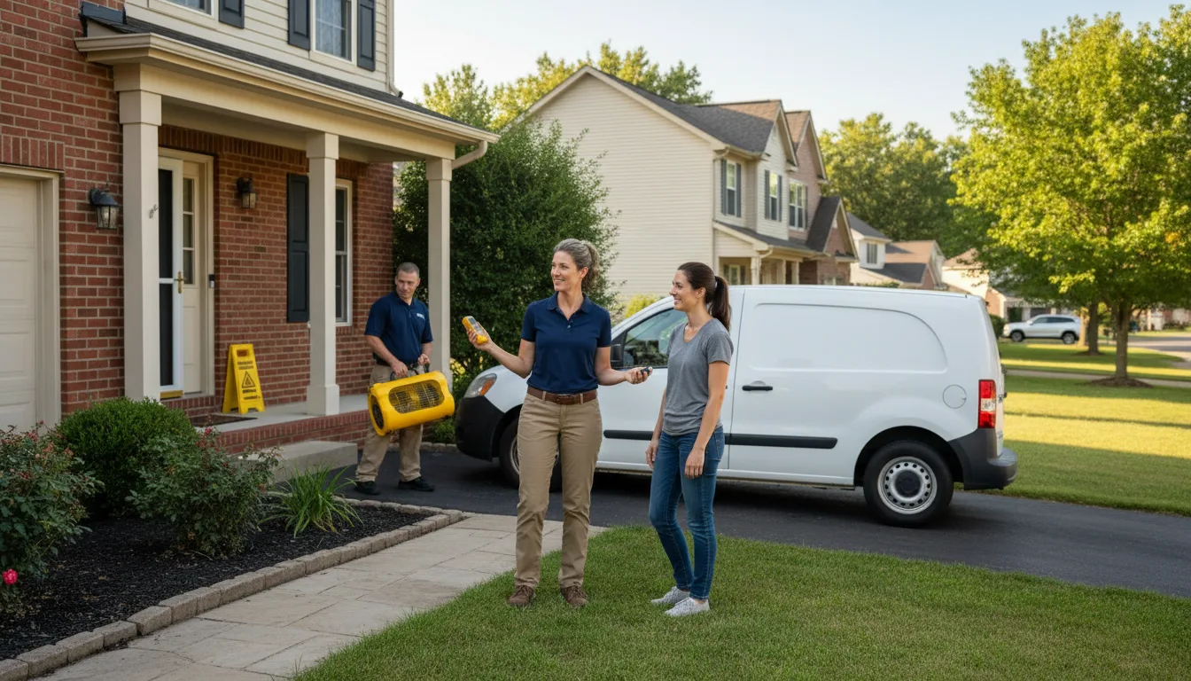 Residential water damage restoration in Thompsontown, PA